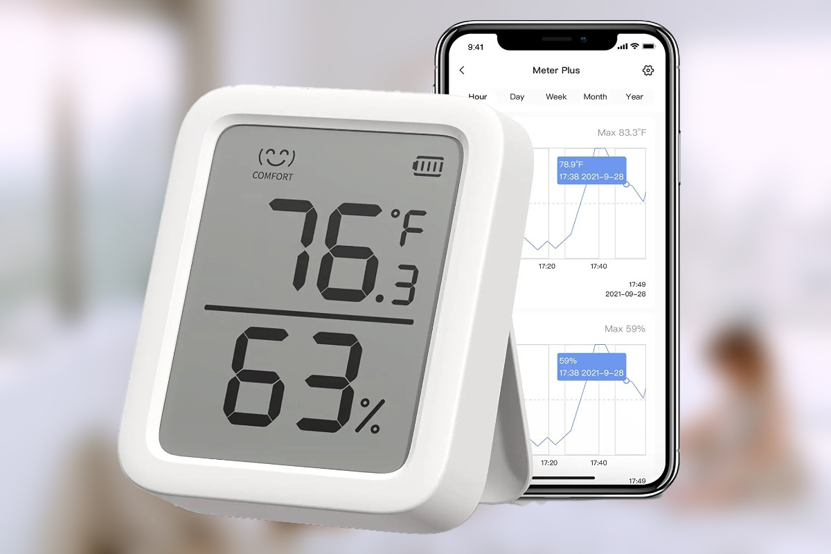 SWITCHBOT Thermomètre Hygromètre Plus : un thermomètre hygromètre connecté  et précis . 